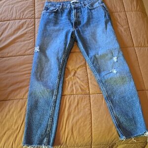 Zara Women's Classic Blue Straight Jeans